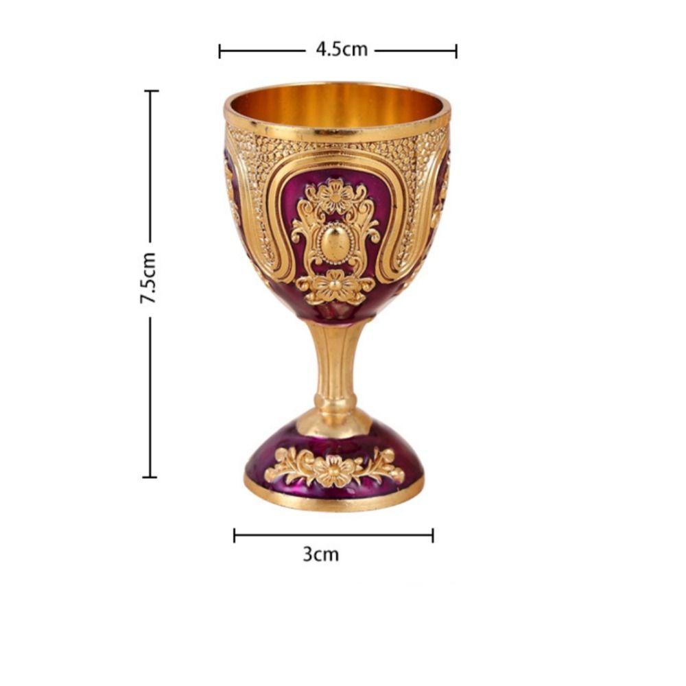 European Style Wine Glass Classic Metal White Wine Cup New Goblet Family Friend Neighbor Gift