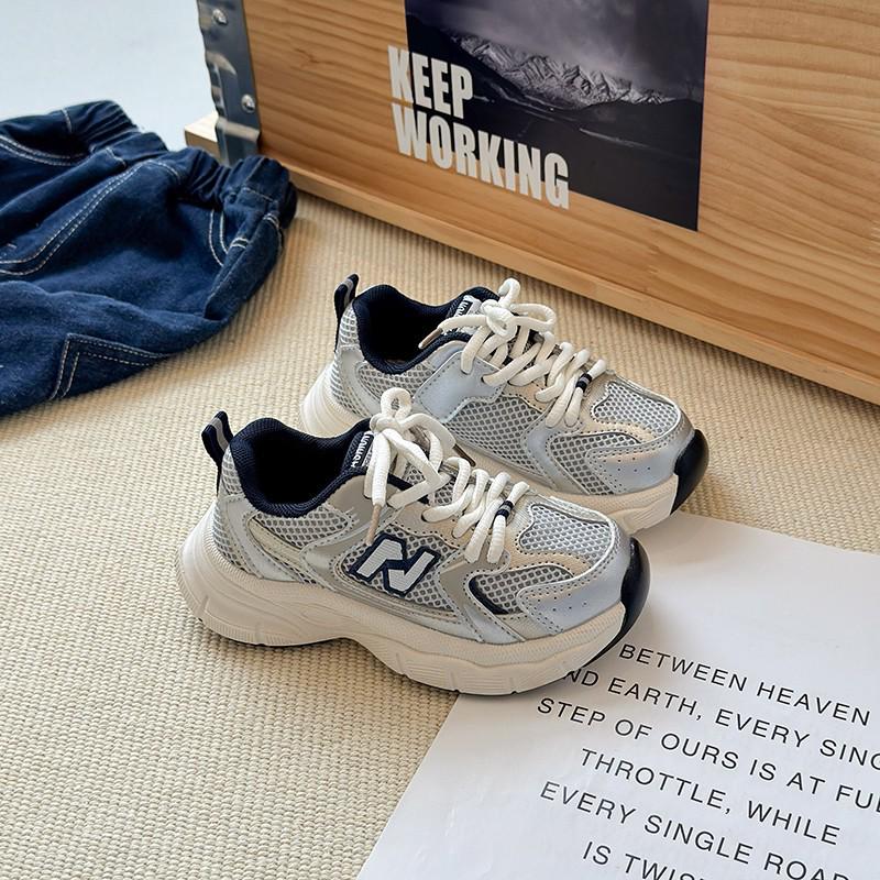 Детские спортивные дышащие сетчатые нескользящие беговые кроссовки | Осень/Зима 2025