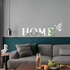 Yousheng Mirror Home Letter Signs Acrylic Wall Stickers Letters Reflective Wall Decals for Living Room Bedroom Kitchen