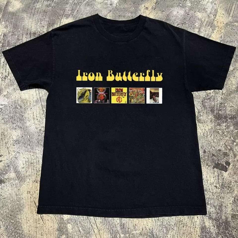 Iron Butterfly Band Collection Album Black All Size Unisex Shirt Unisex T-Shirt