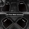 ABCDFE1 2/4pcs Leather Car Floor Mats Carpet Cushion For KIA KN Sportage Ceed Sorento Cerato Optima Picanto Rio Soul Stonic Forte Cerato