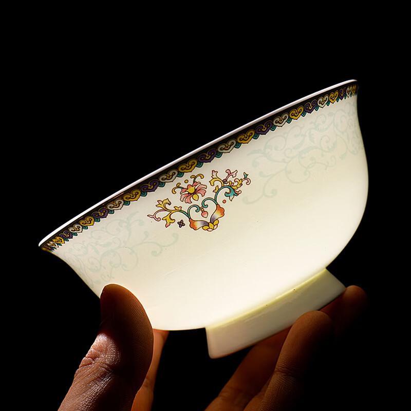 Набор керамической посуды Nogoo Jingdezhen с европейской золотой каймой