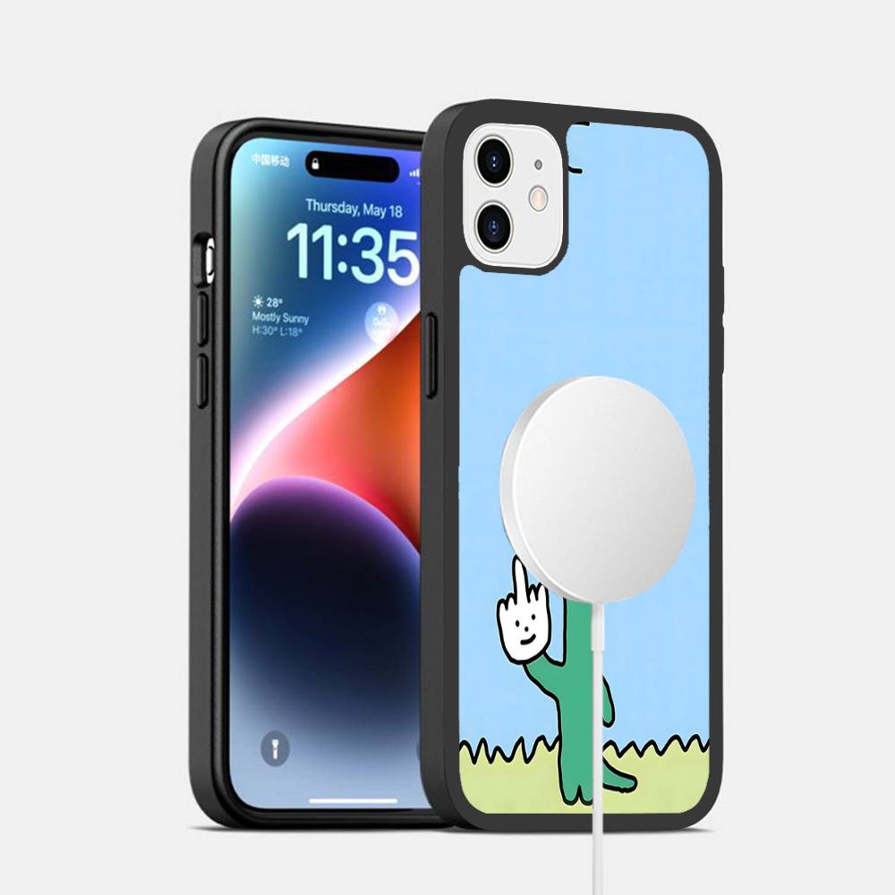 Милый Чехол для Телефона J-Jog-uman-s Динозавры Для iPhone 17 Air 16 15 14 13 12 11 Pro Max Plus Для Беспроводной Зарядки MagSafe Чехол