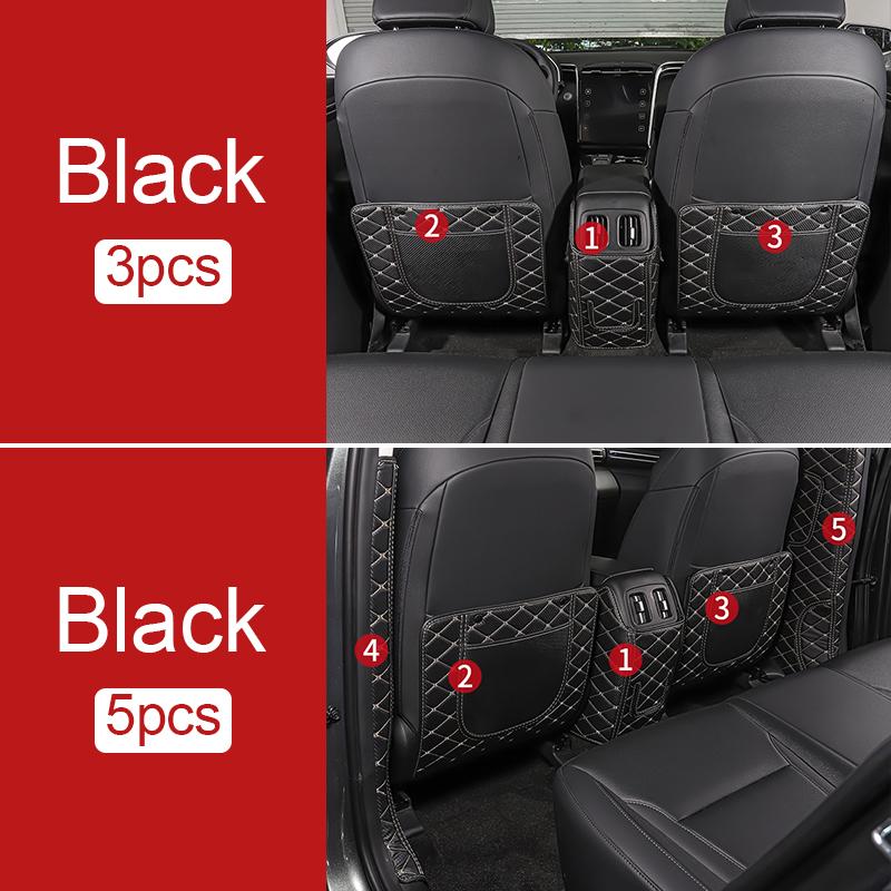 Кожаные автомобильные противоударные коврики, защитная накладка на спинку сиденья для Hyundai Tucson 2022 2023 NX4 Hybrid Interior