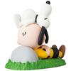UDF Ультра Детальная Фигурка №681 СЕРИЯ PEANUTS 13 Спящий Чарли Браун и Снупи Масштаб 1/8, Окрашенная и Собранная Фигурка Приблизительно 87 мм