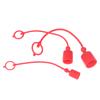 Hot Sale 1 Pair Hydraulic Quick Coupler Male Dust Cap And Female Plug Cover PE Rubber Hydraulic Quick Connector Male Dust Cover