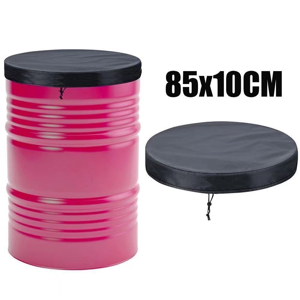 210D Oxford Cloth Rain Barrel Lid Cover Trash Can Cover For Water Barrel Trash Can