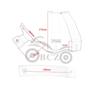 Пассажирская спинка для модифицированных мотоциклов Harley Softail & Dyna 07-18