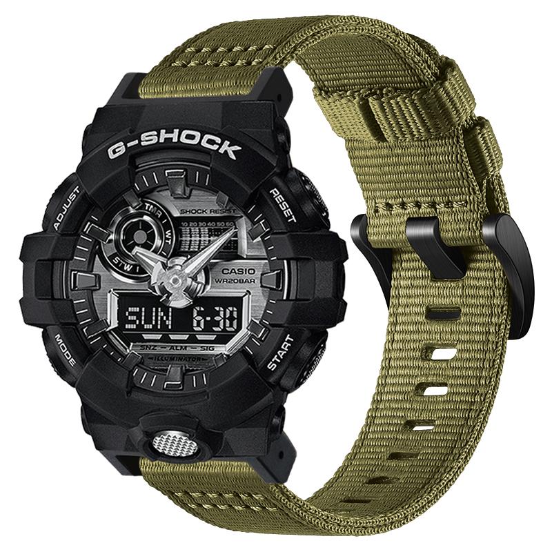 16 мм ремешок-петля из нейлона для часов Casio G-SHOCK GA110 100 120 GA900 GA2100 DW-5600 GW-B5600 GW-M5610 спортивный аксессуар