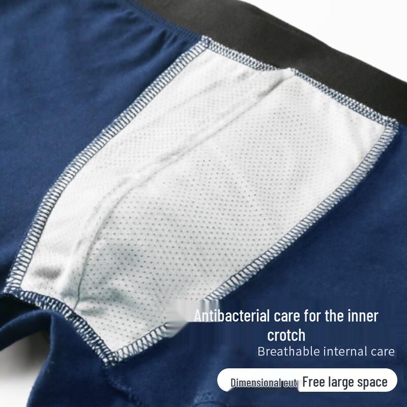 LANGSHA Мужские боксеры-брифы из антибактериального хлопка 7A