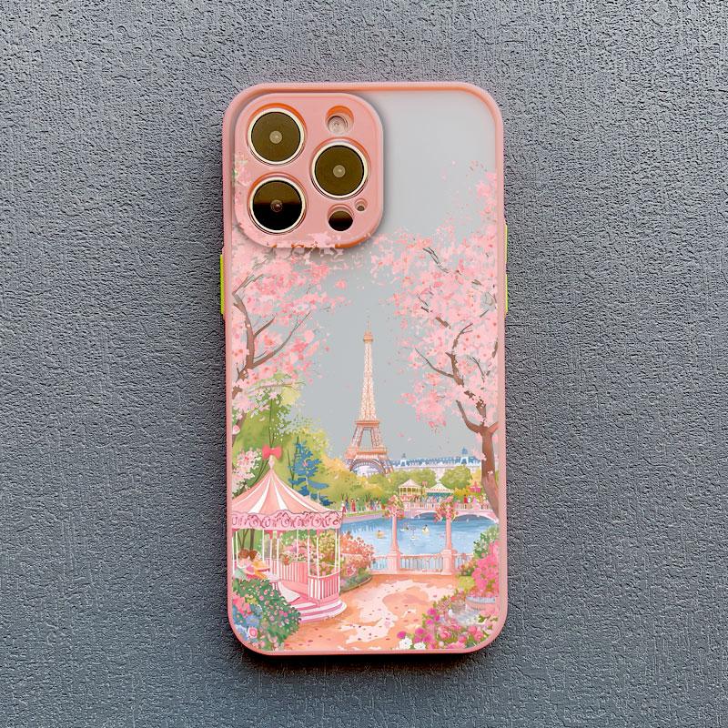 Dazzling Anime Street View Scenery Phone Case for IPhone 13 12 11 Pro Max Mini 16 15 14 Max Plus 7 8 Plus SE2 X XR X Back Cover