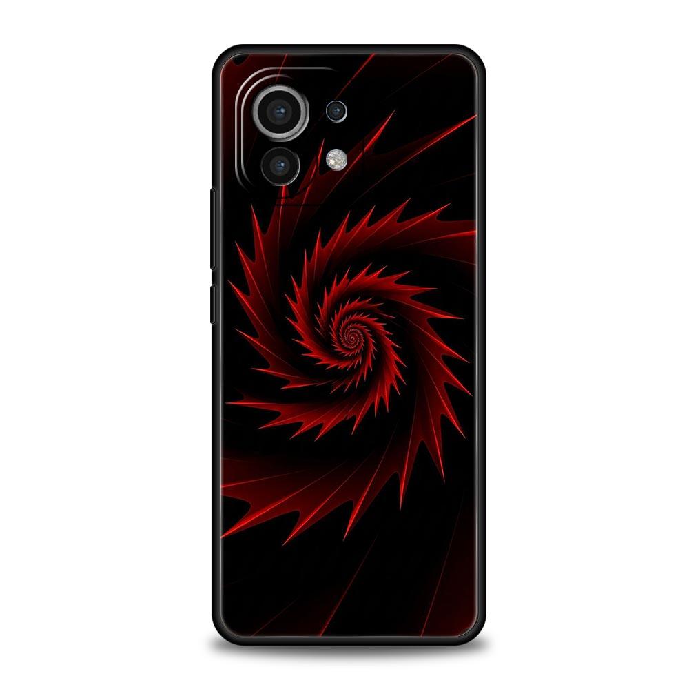 Черный Красный Волна Арт Чехол для Телефона для Xiaomi Mi 17 Pro Max 15 14 13 12 11 Ultra 15T 14T 13T 12T 11T Pro Lite Мягкий ТПУ Корпус