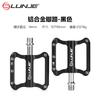 Aluminum Bicycle Pedals With Sealed Bearing Mountain Road Folding Bike Black Red Color