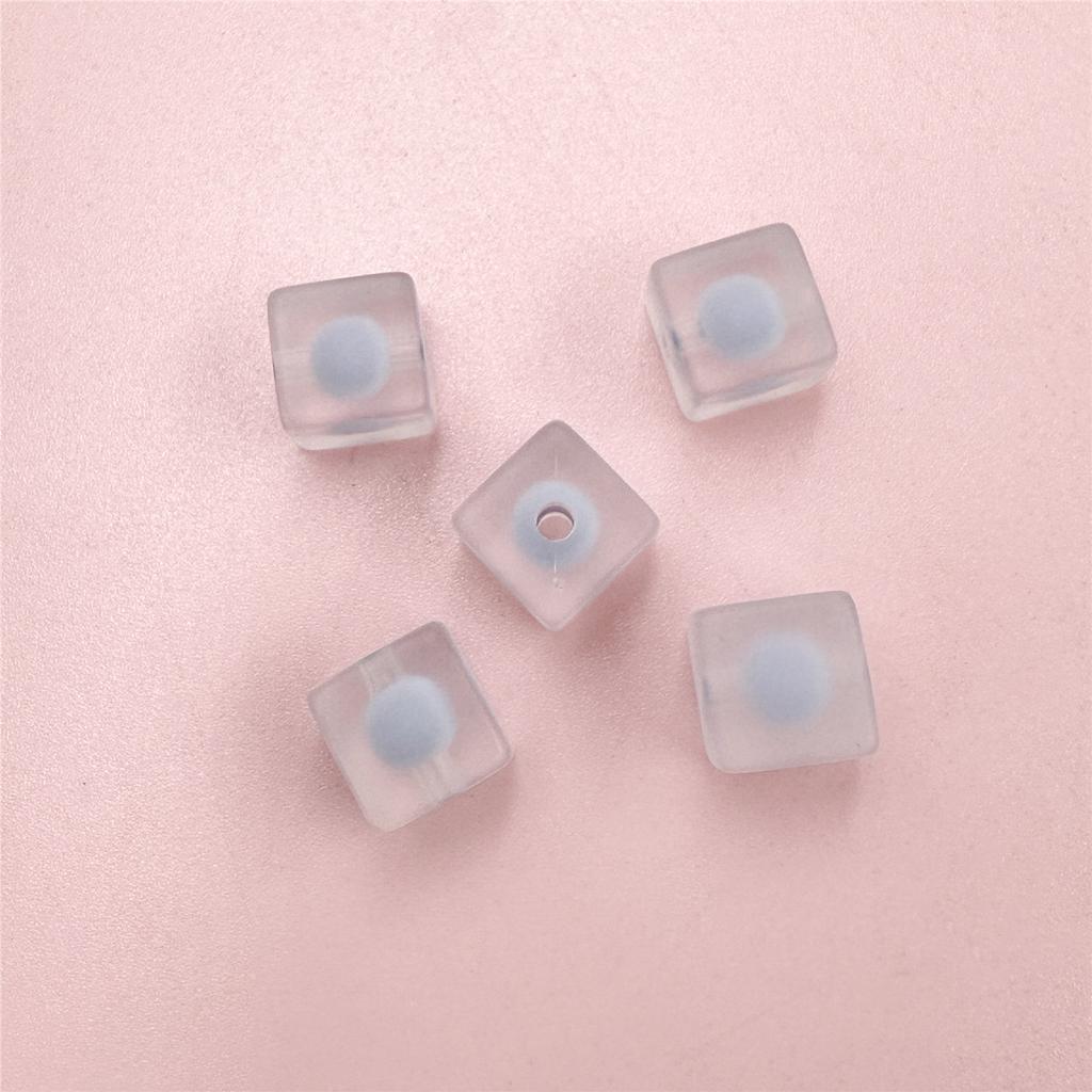 Ожерелье DIY цепочка для мобильного телефона 5 шт. модные 12 мм матовые квадратные бусины акриловый браслет ювелирный материал