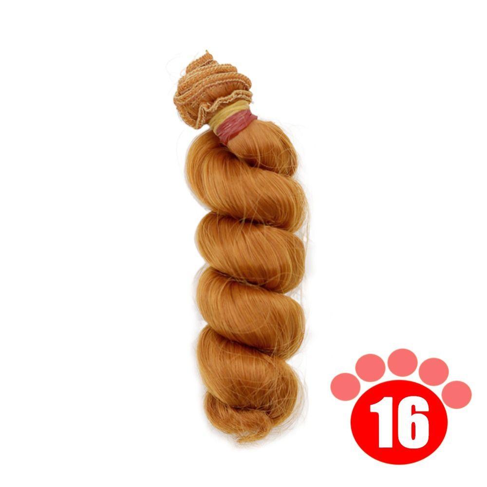 Красочные кудрявые парики из термостойкого волокна, парик для куклы, аксессуары для куклы для 1/3 1/4 1/6 SD/BJD