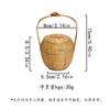 Creative Mini Handheld Bamboo Basket with Lid Home Kitchen Decorative Nut Hand Basket Portable Crafts Storage Basket 2025 New
