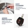 kwmobile Suzuki 2-Button Car Key Compatible Case - Silicone Key Case Fall Prevention Car Key - Key Case Black Matte/Red
