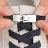 1Pair New Press Lock Shoelaces Without Ties Flat Elastic Laces Sneakers Boots No Tie Shoelace Rubber Bands for Shoes Accessories
