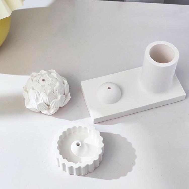 Силиконовые формы для благовоний DIY формы для цемента и бетона Держатель для палочек благовоний для йоги