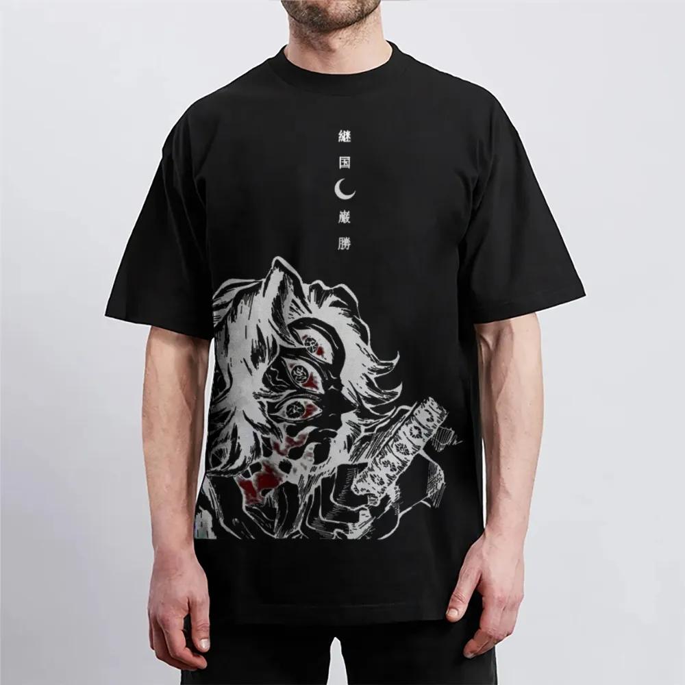 Demon Slayer Printed Short Sleeve Casual Summer Wear Unisexs Comfortable Clothing Unisexs Clothing Short Sleeve Half Sleeve Top