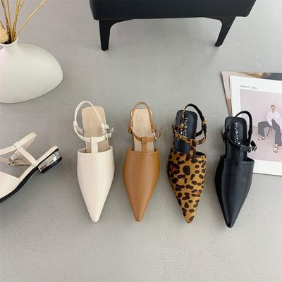 Модные женские сандалии бренда Bailamos, модные сандалии на ремешке вокруг щиколотки с острым носком, женские туфли-слингбэки на тонком низком каблуке, уличные туфли для платья Mujer