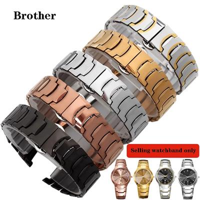 Твердый ремешок из нержавеющей стали для часов Rado серии 6020, ремешок из вольфрамовой стали, выпуклый, с выемкой, мужской, женский, пара 22*11 мм 15*7 мм