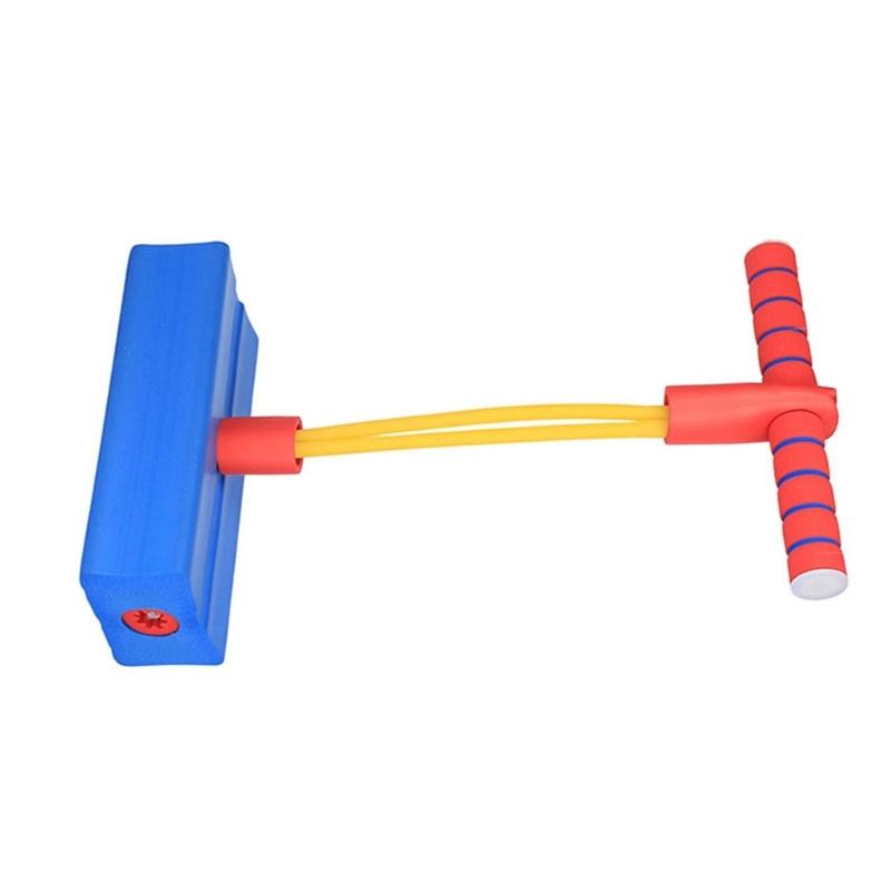 Безопасная пенная палка-попрыгунчик для малышей, игрушка для прыжков в помещении и на улице со звуком и светящимся рулем