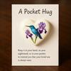 Pocket Hug Hummingbird Mini Pocket Hug Heart Cute Hummingbird Ornament with Encouragement Card Keepsake