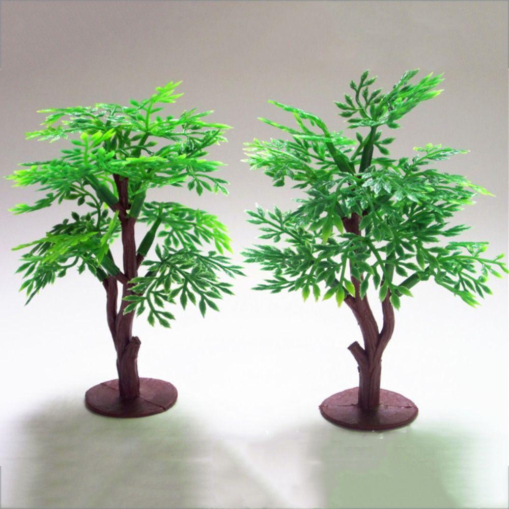 Декорация сцены Микро-пейзаж Искусственное дерево Модель Орнамент Дерево Цветочный горшок Украшения Поддельное дерево