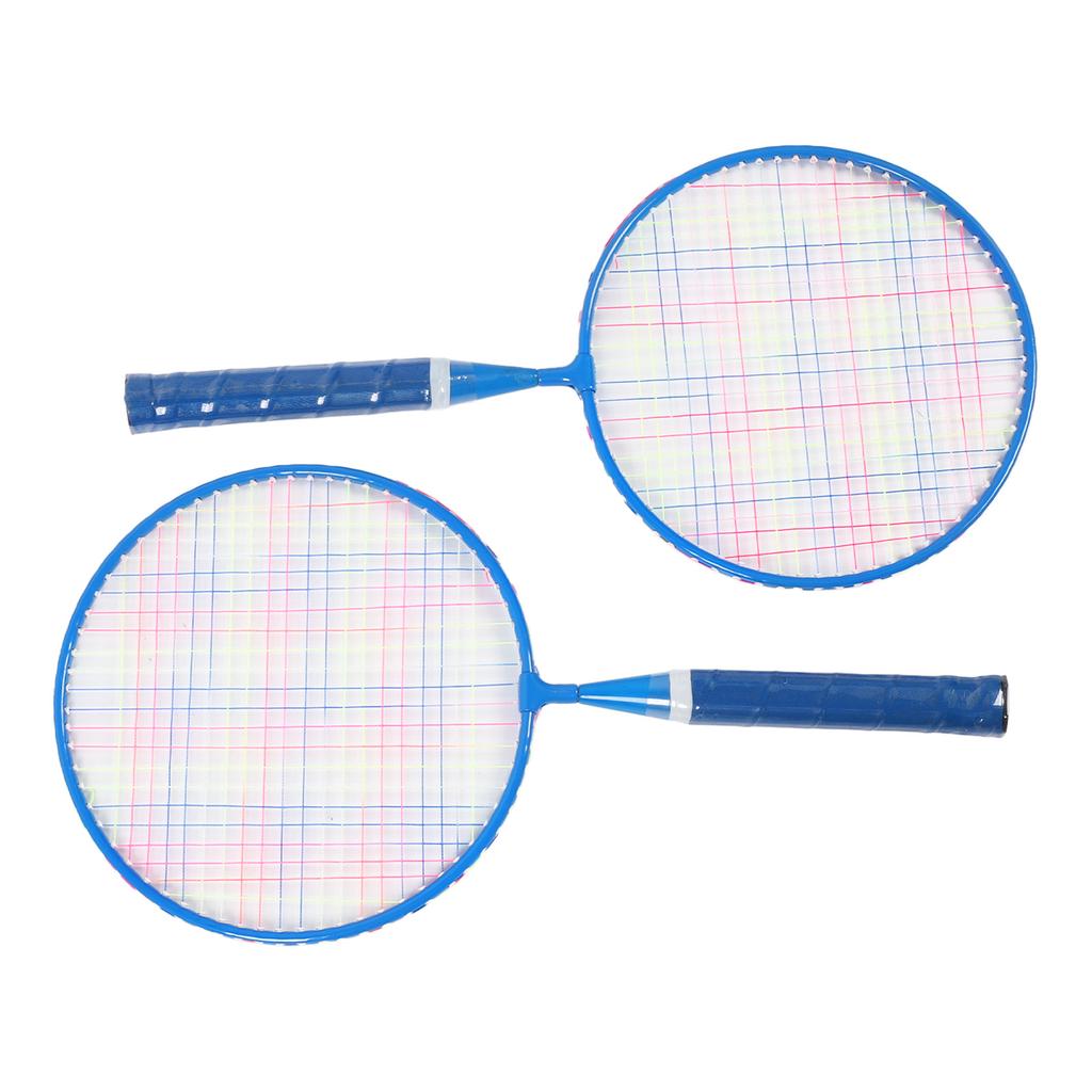 Детский набор ракеток для бадминтона, спортивная теннисная ракетка для тренировок, игрушка с 3 нейлоновыми воланами для стадиона, заднего двора, синий