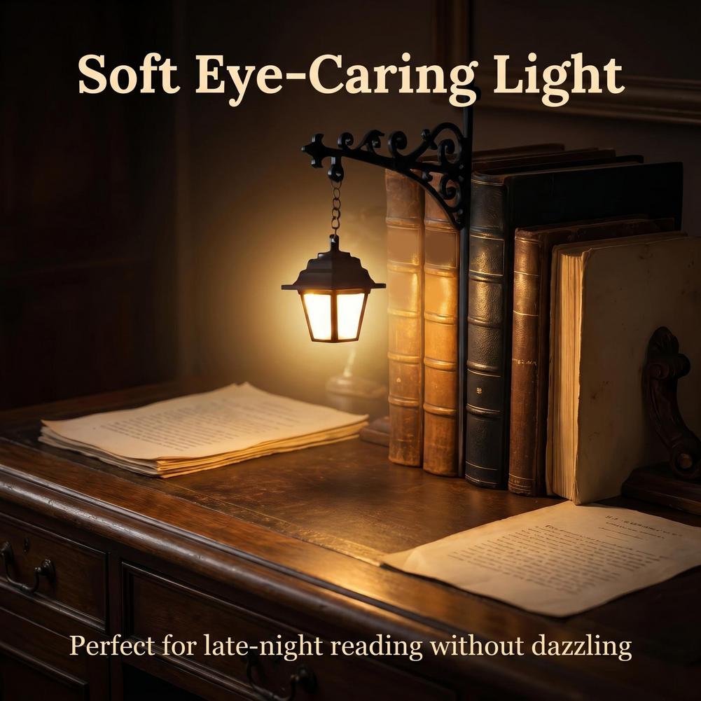 Retro Lantern Decorative Light Library Lantern-Decorative Bookshelf Bookshelf Lamp Library Lantern Light Library Lantern Bookshe