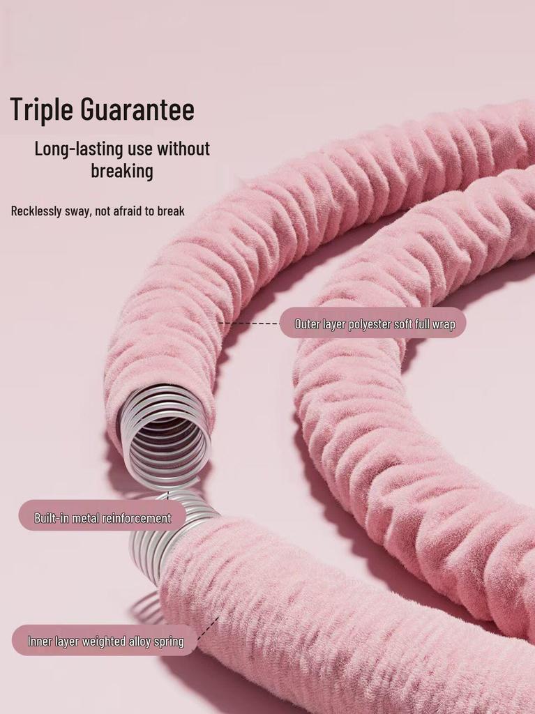 Weighted Soft Plush Hula Hoop for Abdominal Tightening - Safe, Slimming, and Fat-Burning Exercise for Women