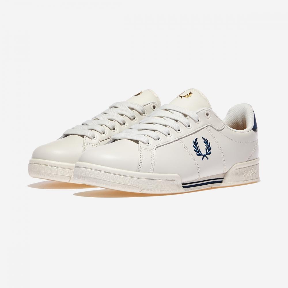 Fred Perry B722 Кожа B6311 Фарфоровый оттенок кобальта U66