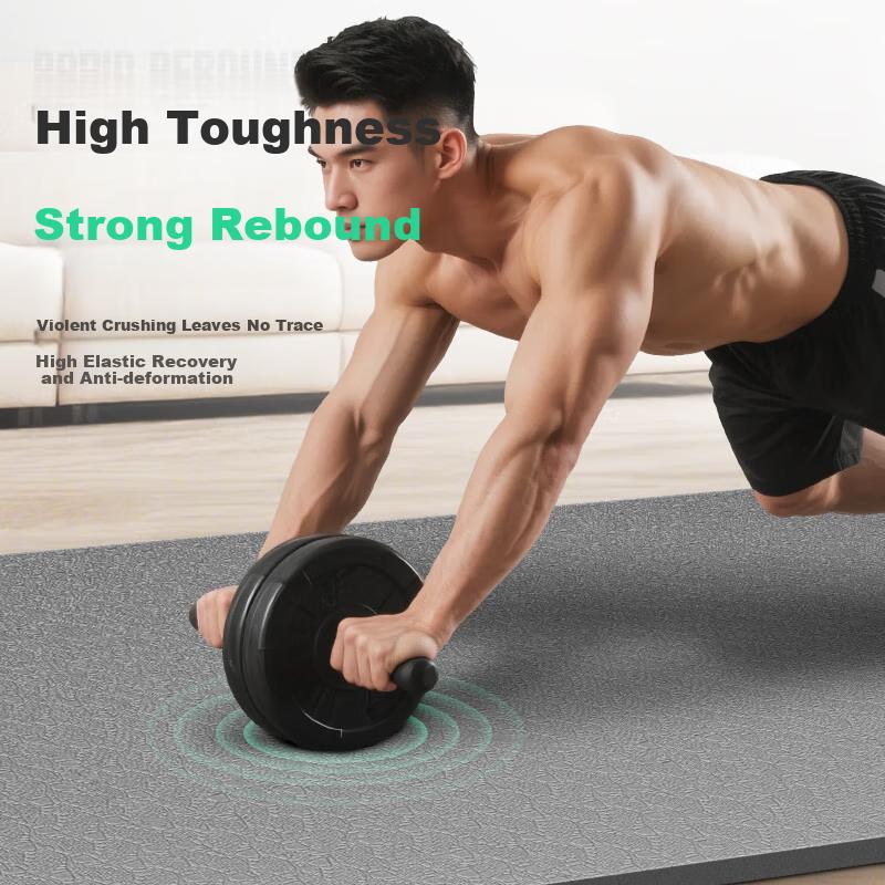 XTEP Yoga Mat Men\'s Fitness Women\'s Home Professional TPE Thickened and Enlarged Anti-slip Soundproof Shock-absorbing Jumping Exercise Training Mat