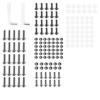 Bruce & Shark 158pcs Motorcycle Sport Bike Windscreen Fairing Bolt Kit Fastener Clip Screw Set Black