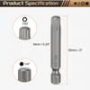 Набор бит для отвертки Torx T5-T50, 1/4" шестигранный хвостовик, 50 мм, магнитный, без отверстия, с защитой от взлома, 6-лучевая звезда, S2, биты для шуруповерта