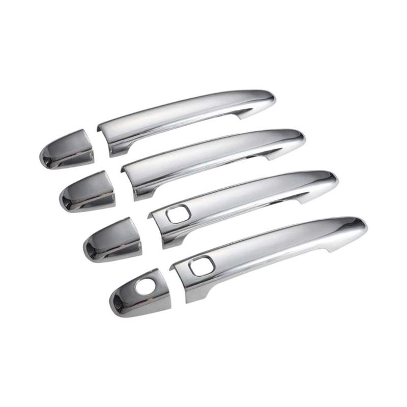 Car Decoration Door Handle Cover For Toyota Camry XV40 2007-2011 Silver Cars Accessories Exterior Styling Upgrade