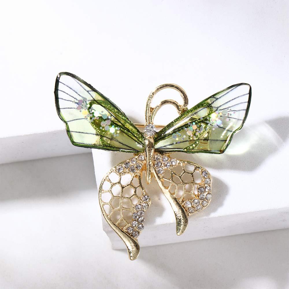 For Women Bee Dragonfly Exquisite Suit Accessories Butterfly Shpae Korean Style Brooch Drip Oil Pin