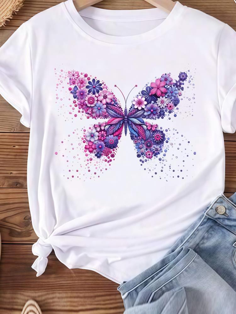 (Азиатский размер) леопардовая надпись тренд 90-х Женская футболка Топ Одежда Повседневная Футболка с коротким рукавом Мода С принтом Леди Женская Графические футболки