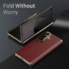 Кожаный чехол для телефона с защитой шарнира и линз камеры для Samsung Galaxy Z Fold 8 Ultra Fold 7 Fold6 Fold5 4 3, ударопрочный жесткий чехол