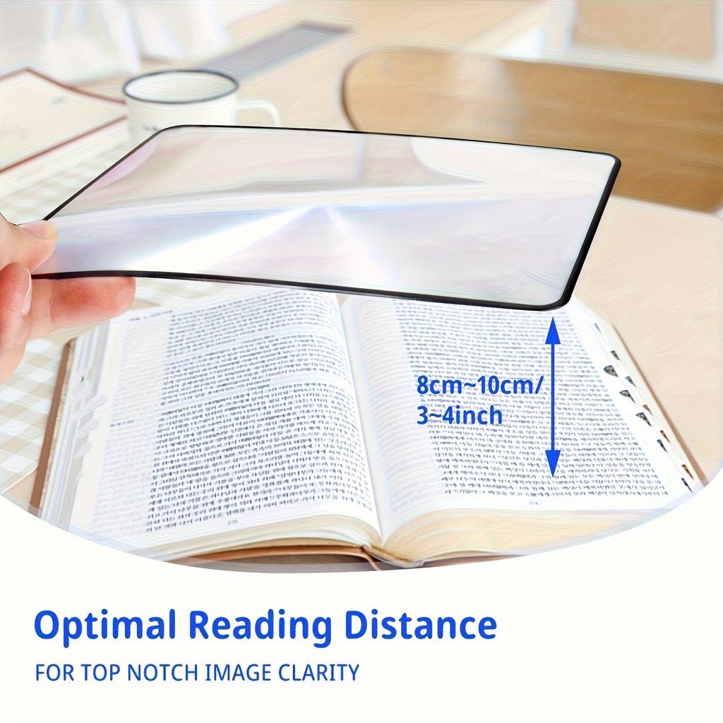 1 шт. 3-кратная лупа для карт, портативная прозрачная ПВХ лупа