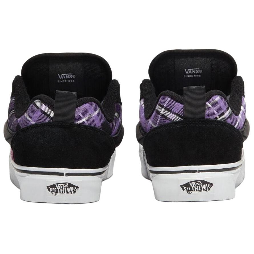 Vans Knu Skool Удобные Универсальные Низкие Кеды для Скейтбординга Унисекс Кроссовки Черный Фиолетовый VN0009QCBOQ