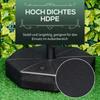 Black Parasol base, octagonal parasol stand, parasol holder, stand for parasols with 38/48mm tube diameter, for balcony, terrace, garden