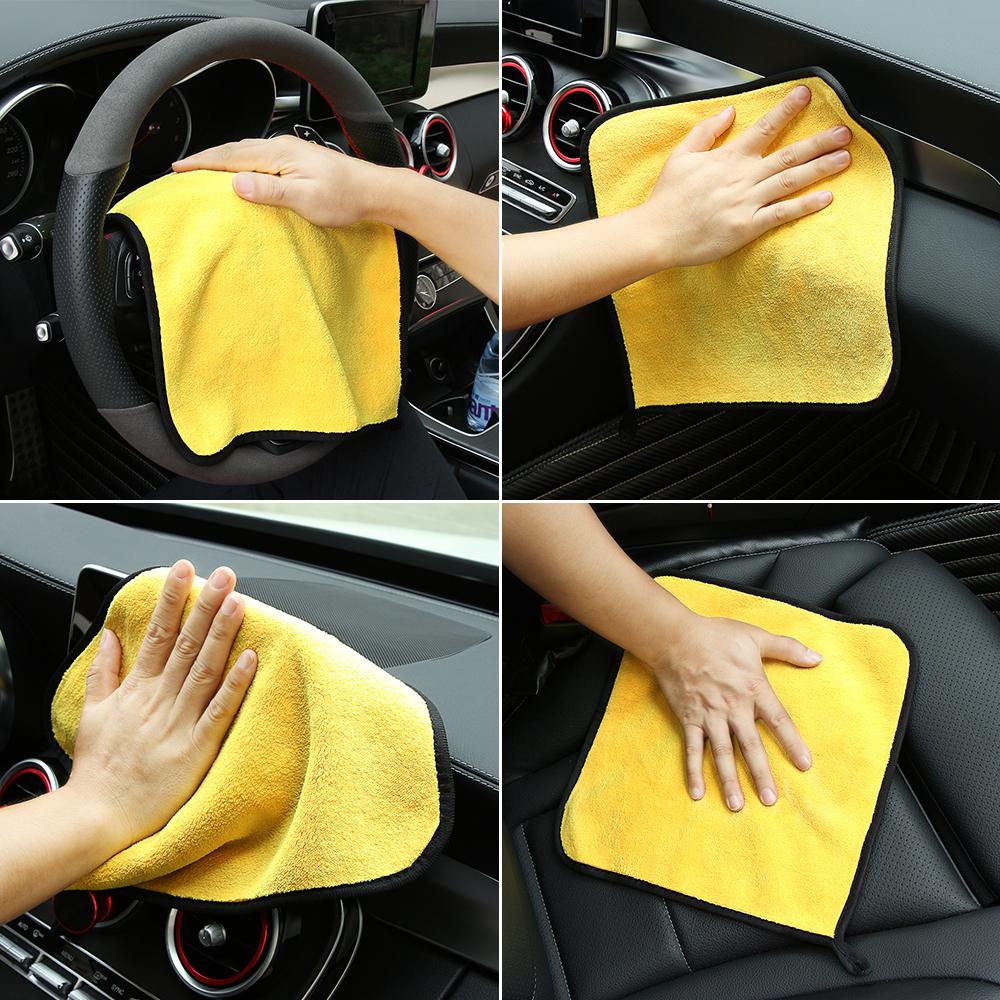 Car Wash Microfiber Towel 30x30CM Car Cleaning Drying Cloth Hemming Car Care Cloth Detailing Car Wash Towel