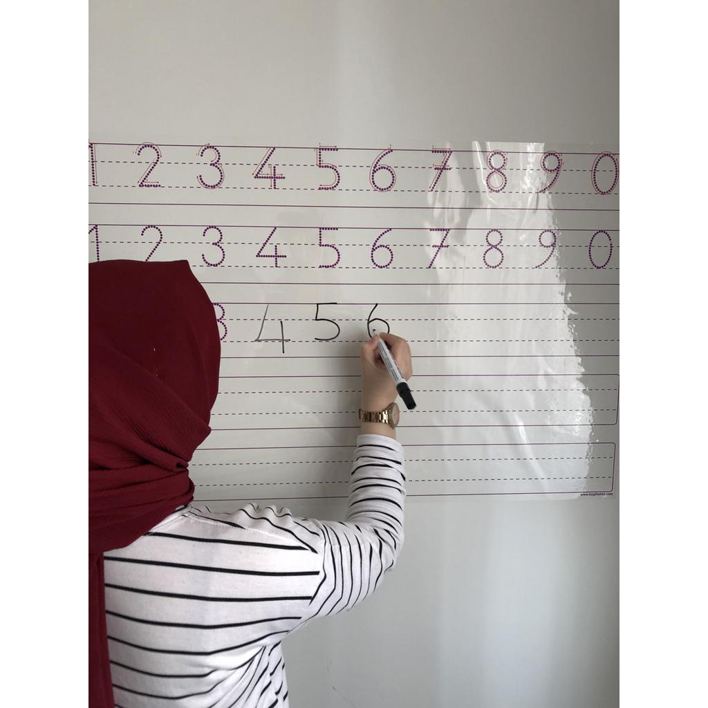 Умная бумажная доска для изучения чисел, доска для письма 85x56 см, ручка, подарок