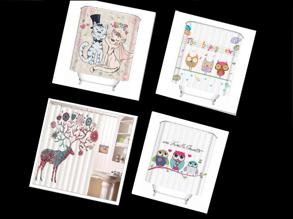 Рождественский Мопс Собака Шапка Санты Занавеска для Ванны Душа Декор для Любителей Домашних Животных для Современной Ванной Комнаты Праздничный Подарок