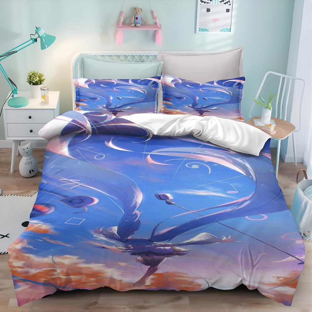 Пододеяльник Hatsune Miku Постельное белье Подростковая спальня 100% Полиэстер Декор Очень мягкий Удобный Детская комната Новый Различные размеры