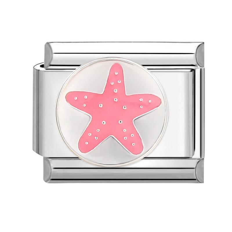 Модные цветы Глаза дьявола Сердце Бабочка Вишня Итальянские шармы из нержавеющей стали Подходят для браслета 9 мм Циркон DIY Изготовление Подарки