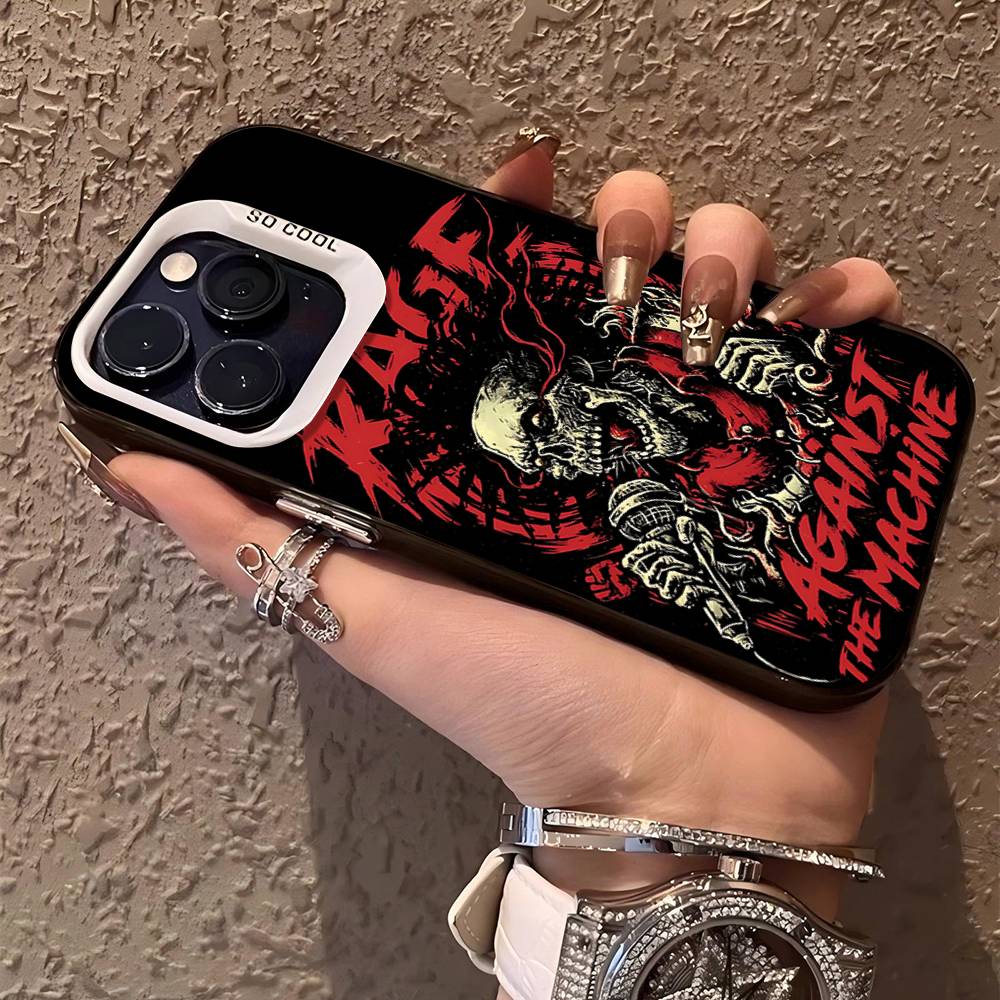 R-Rage A-Against T-The M-Machine Band Phone Case Color Silver Shell For IPhone 17 16 15 14 13 12 11 Pro Max Plus