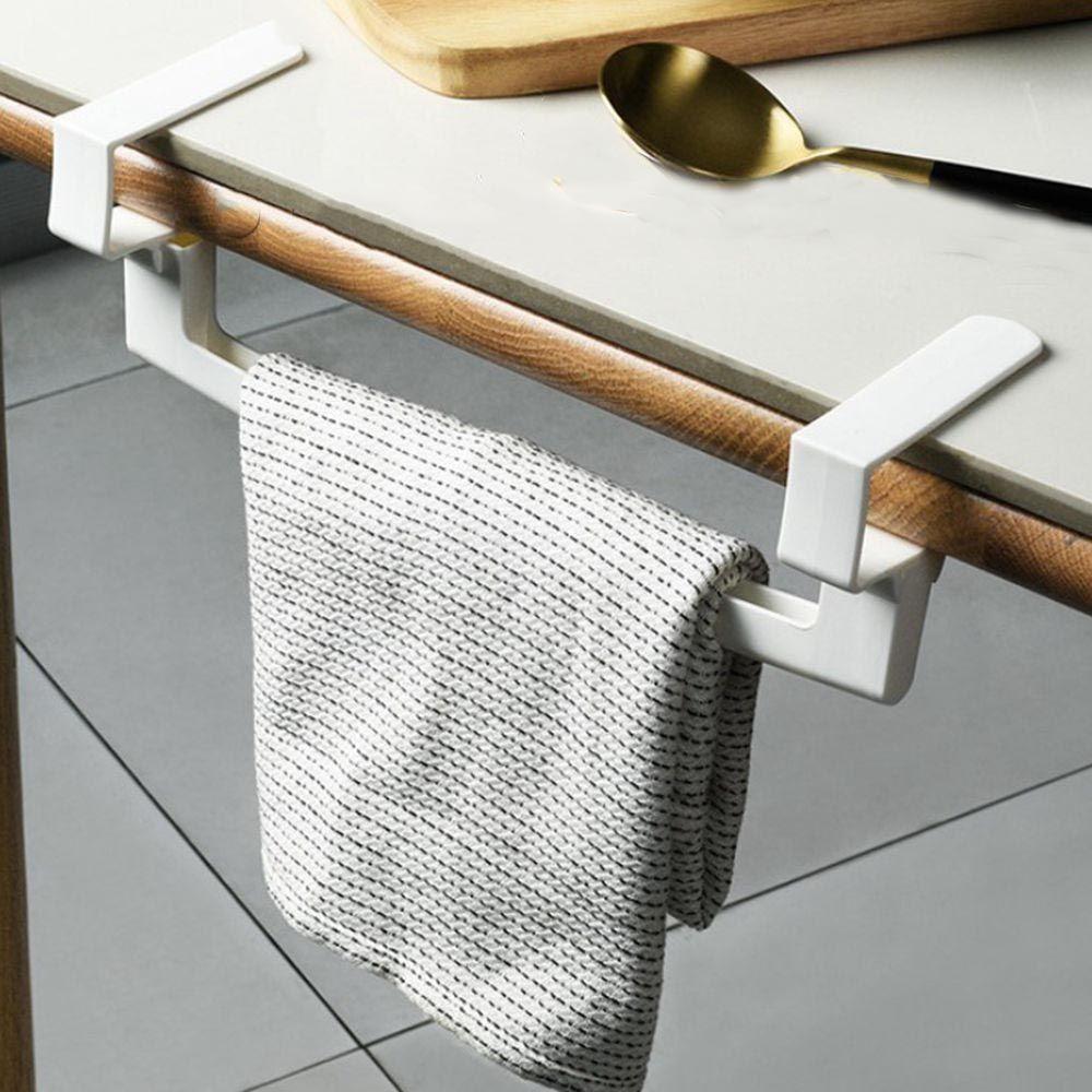 Punch-Free Adjustable Convenient Organizer Hanger Cupboard Hanger Towel Rack Towel  Holders